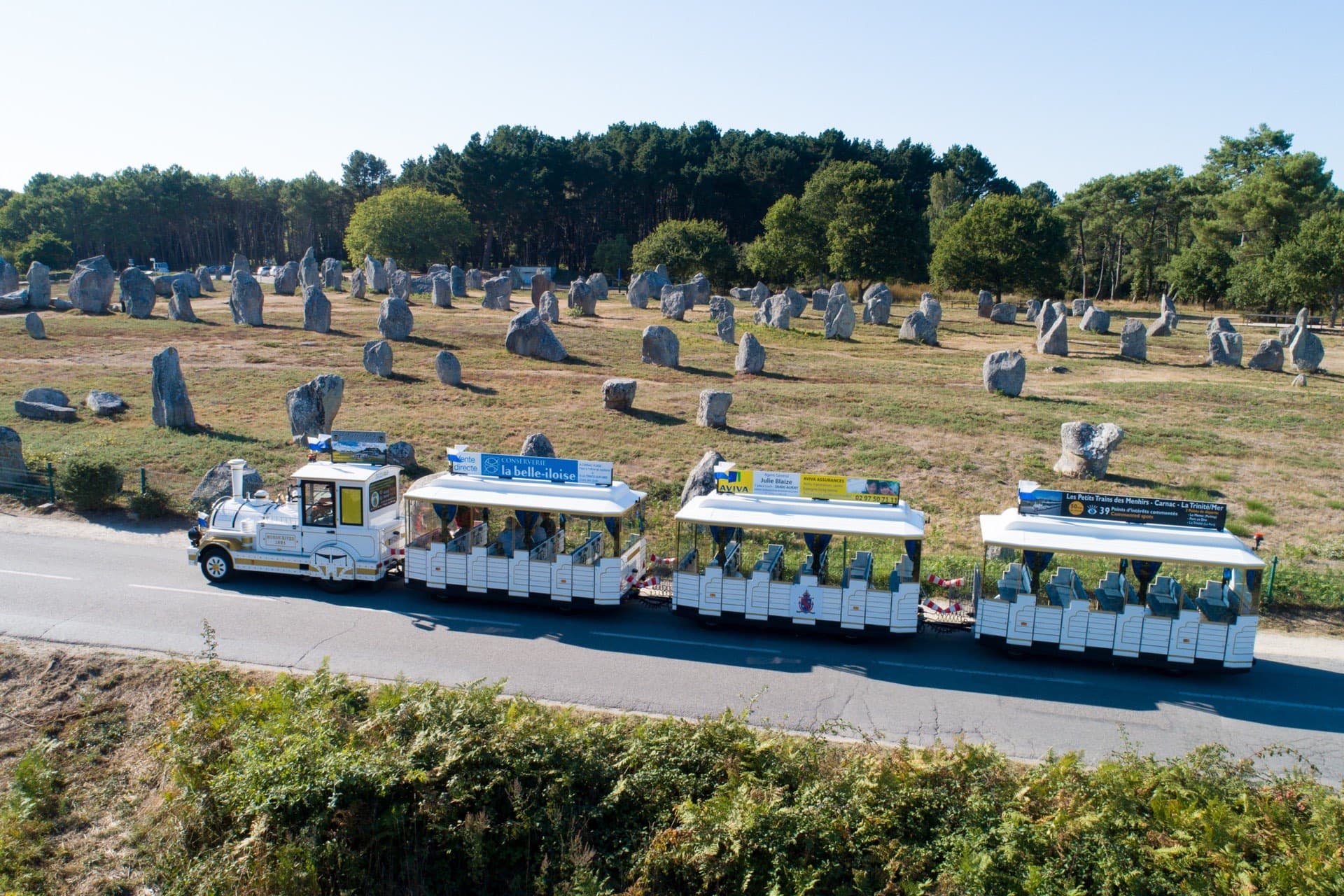 Scenic view from the Petit Train de Carnac